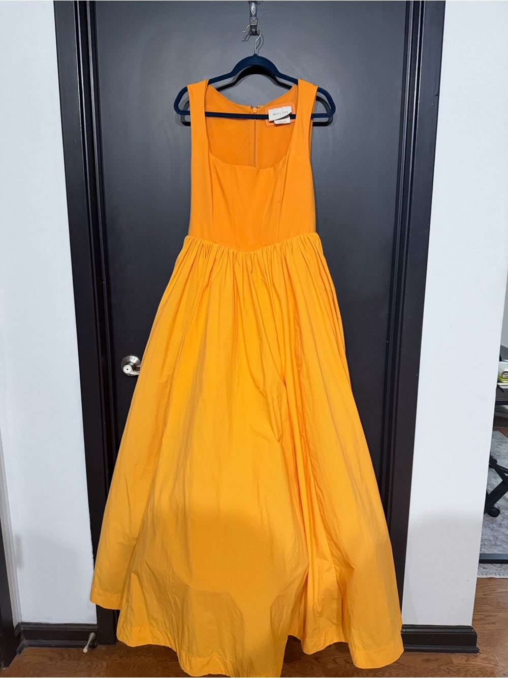 Anthropologie Vibrant Orange Maxi Dress - Picture 6 of 9